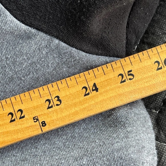 Original Deluxe Varsity Letterman Jacket Mens Extra Large XL Black Gray Rose - Picture 9 of 11